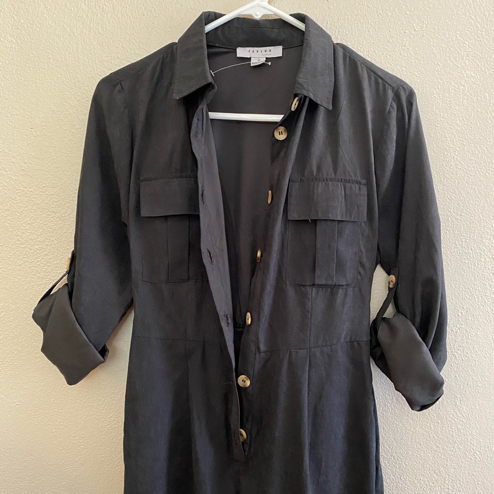 Button front jumpsuit - Picture 4 of 6